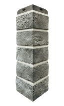 Угол наружный Grand Line, Состаренный кирпич Design Plus, Гранит (Белый шов)