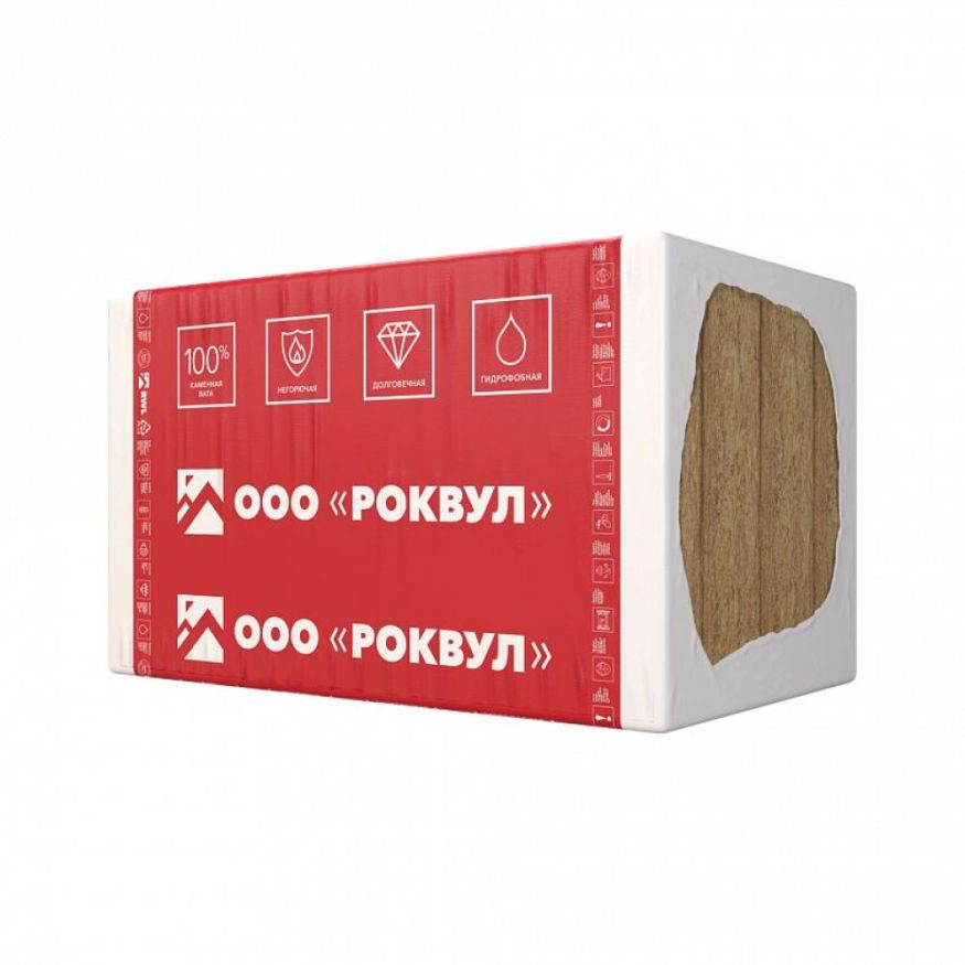 Утеплитель Rockwool ВЕНТИ БАТТС Д Оптима 150х600х1000/4шт/2.4м2/0.36м3 (16упак/палл) Rockwool купить в Владивостоке
