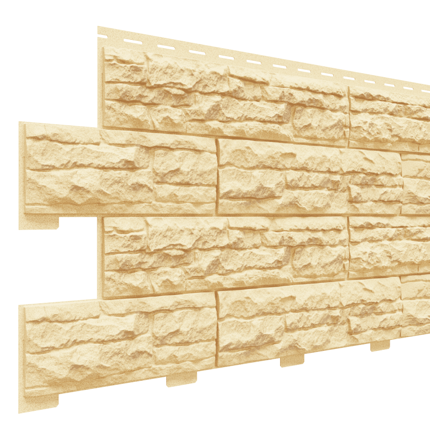 Фасадные панели Доломит, Скалистый риф премиум, Карри. купить в Владивостоке