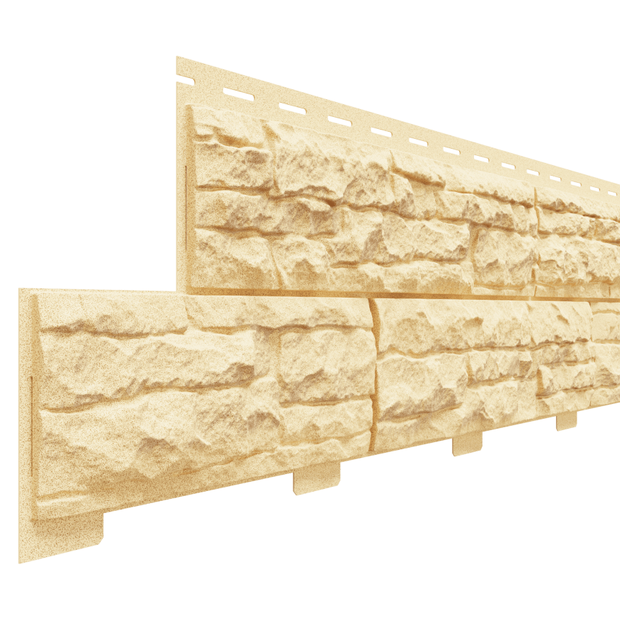Фасадные панели Доломит, Скалистый риф премиум, Карри. купить в Владивостоке