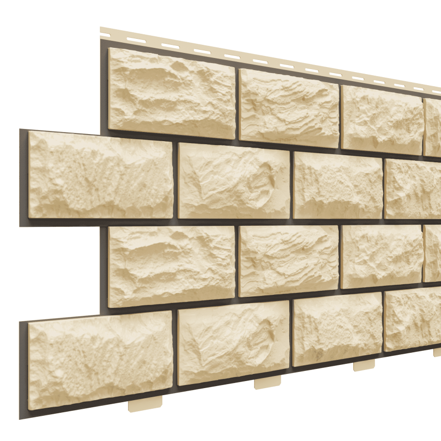 Фасадные панели Доломит, Альпийская горка, цвет Шампань купить в Владивостоке