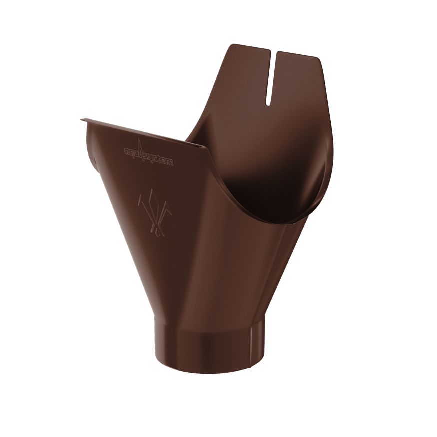 Воронка желоба Aquasystem, RAL 8017 Коричневый 125/90 купить в Владивостоке
