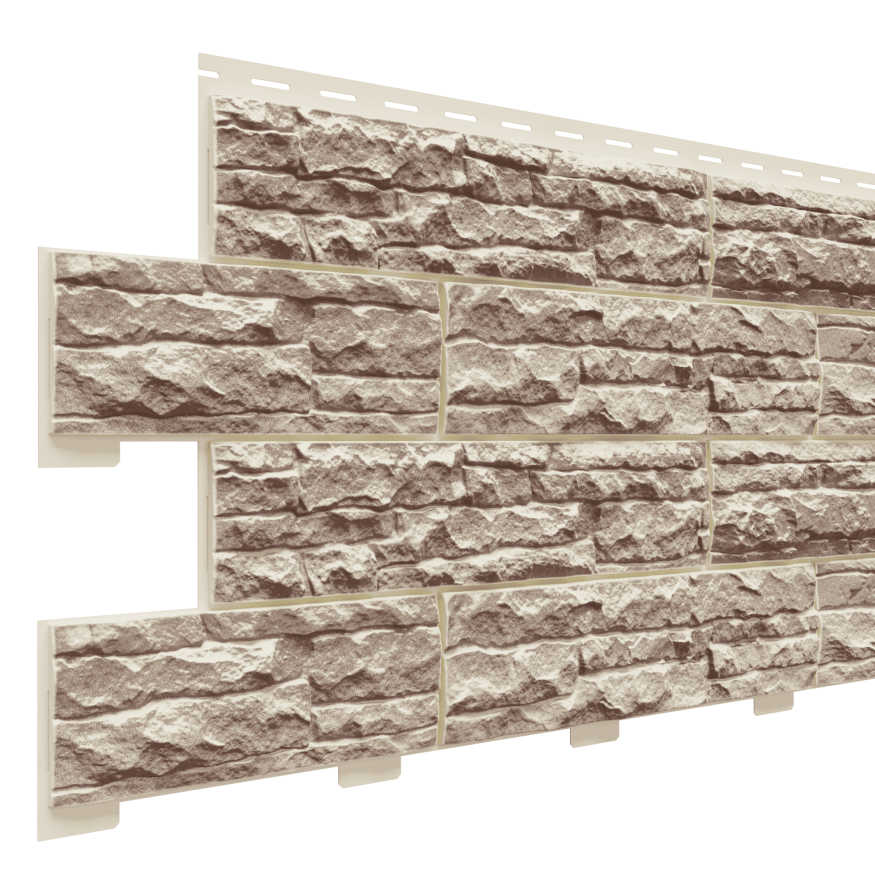 Фасадная панель Доломит, Скалистый риф Люкс, Коралл купить в Владивостоке