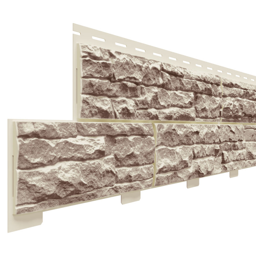 Фасадная панель Доломит, Скалистый риф Люкс, Коралл купить в Владивостоке