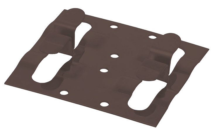 Кляймер рядный для установки наличника коричневый Grinder купить в Владивостоке