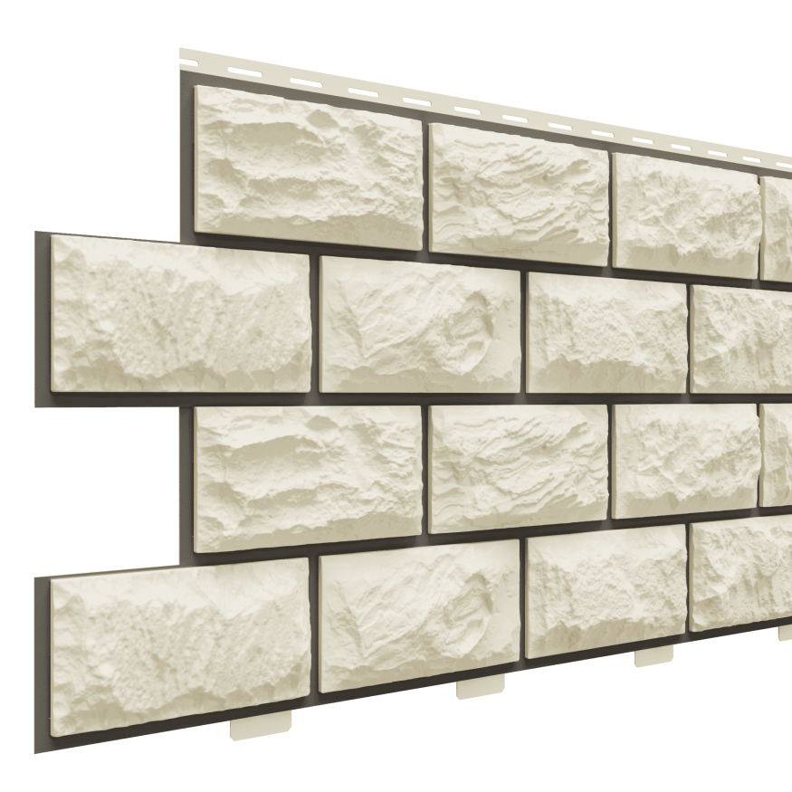 Фасадные панели Доломит, Альпийская горка, Слоновая кость купить в Владивостоке