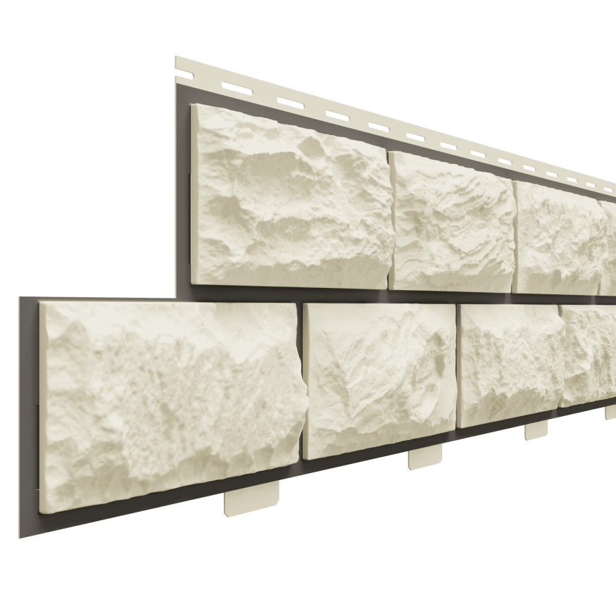 Фасадные панели Доломит, Альпийская горка, Слоновая кость купить в Владивостоке