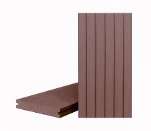 Террасная доска ДПК Terrapol Классик (Полнотелая с пазом) Орех Милано