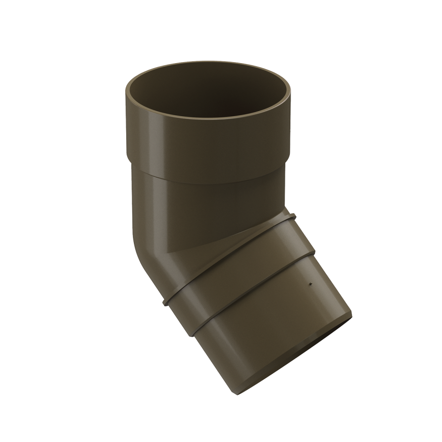Колено 45˚ для водостока Docke Premium, цвет Каштан купить в Владивостоке