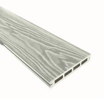 Террасная доска ДПК Terrapol Смарт 3D (пустотелая с пазом) Дуб беленый