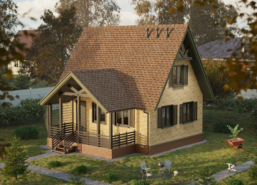 Ламинированная черепица Docke, DRAGON EUROPA, СВЕТЛО-КОРИЧНЕВЫЙ купить в Владивостоке