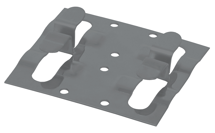 Кляймер рядный Grinder для установки наличника серого цвета. купить в Владивостоке