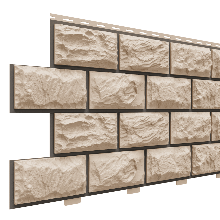 Фасадные панели Доломит, Альпийская горка, Цвет Орех купить в Владивостоке