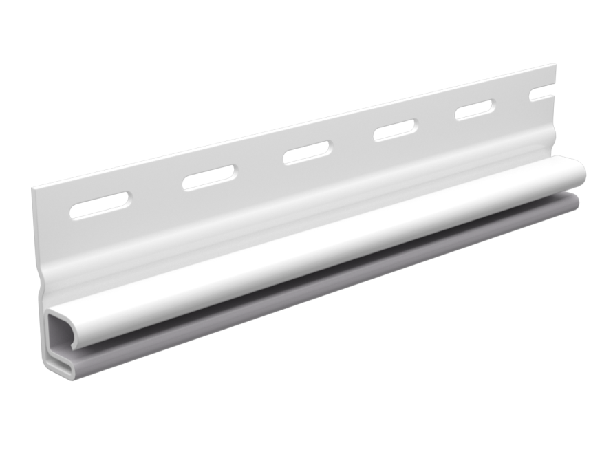 Стартовый профиль для сайдинга под камень, белый купить в Владивостоке