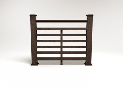 Ограждение из ДПК FG4 в цвете венге купить в Владивостоке