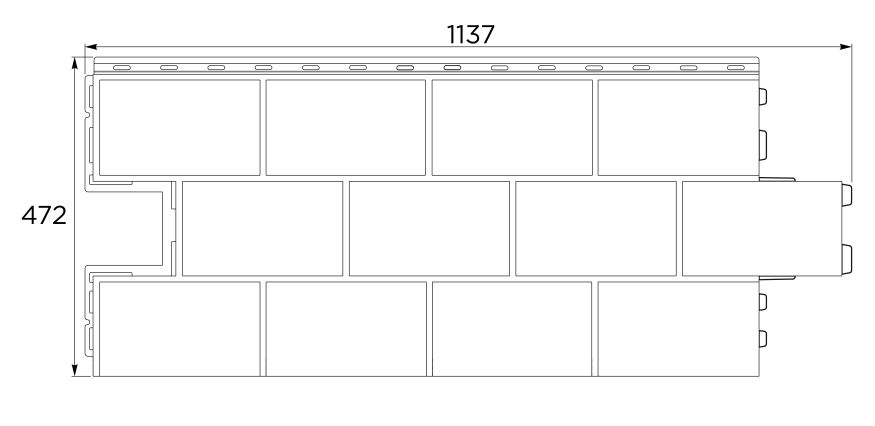 Фасадная панель FineBer Доломит, Светло-серый купить в Владивостоке