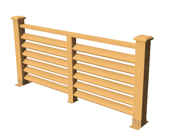 Декоративное ограждение из ДПК GRINDERDECO Босфор цвет песчаник купить в Владивостоке