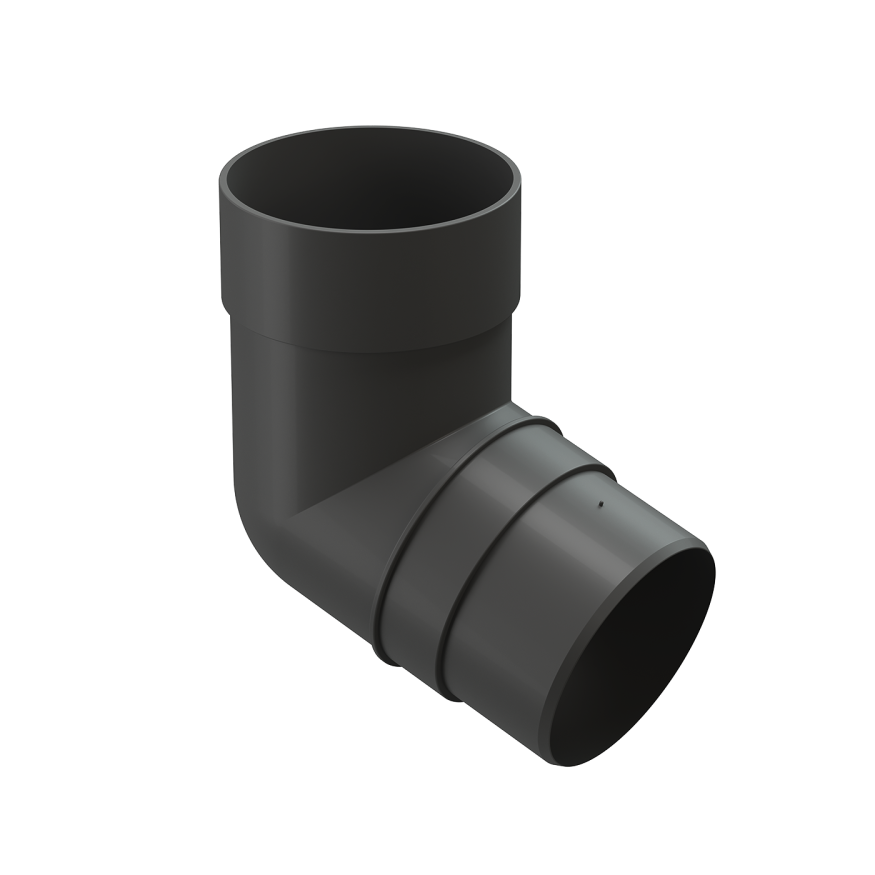 Колено 72˚ для водосточной трубы Docke Premium, цвет Графит купить в Владивостоке