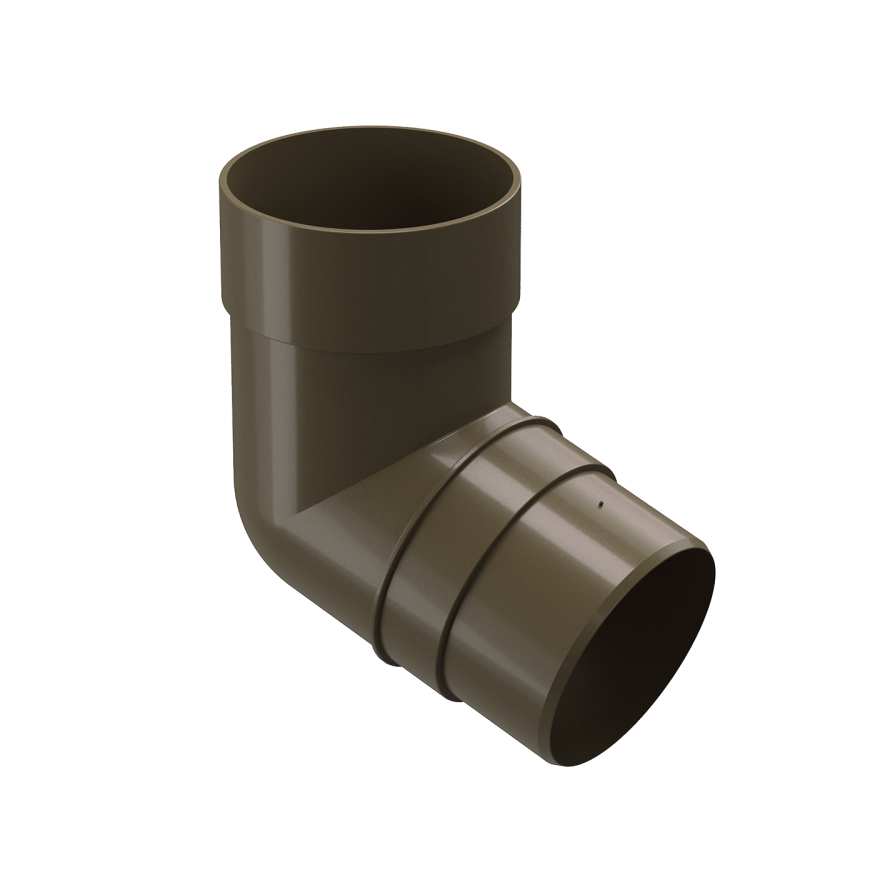 Колено 72˚ для водостока Docke Premium, цвет Каштан. купить в Владивостоке