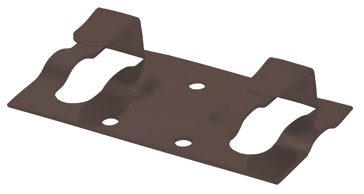 Кляймер начальный Grinder для установки наличника коричневого цвета. купить в Владивостоке