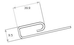 Финишная планка Tecos Ardennes, Цвет золотого песка купить в Владивостоке