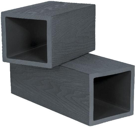 Опорный столб Polivan SINGARAJA с 3D текстурой дерева, чёрного цвета. купить в Владивостоке