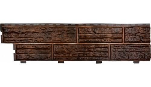 Формованный сайдинг Альта Профиль Сланцевая порода, Коричневый купить в Владивостоке