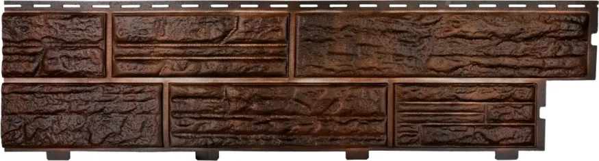 Формованный сайдинг Альта Профиль Сланцевая порода, Коричневый купить в Владивостоке