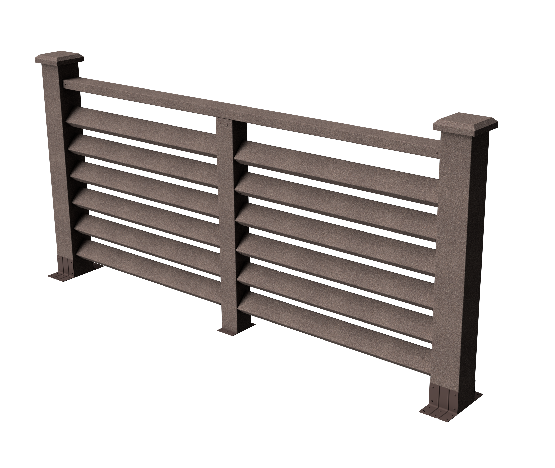 Декоративное ограждение ДПК GRINDERDECO Босфор в цвете венге купить в Владивостоке