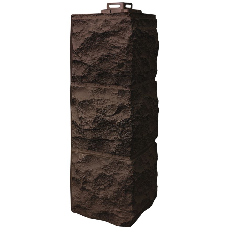 Наружный угол FineBer Доломит, Тёмно-коричневый купить в Владивостоке