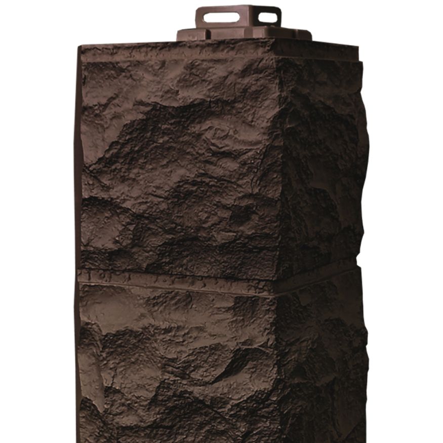 Наружный угол FineBer Доломит, Тёмно-коричневый купить в Владивостоке