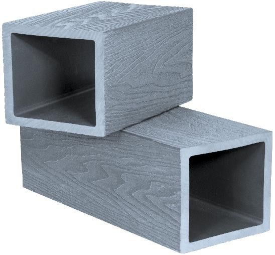 Опорный столб Polivan SINGARAJA с 3D текстурой дерева, серый цвет. купить в Владивостоке