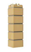 Угол наружный Grand Line, Клинкерный кирпич Design, Песочный, шов RAL 7006 