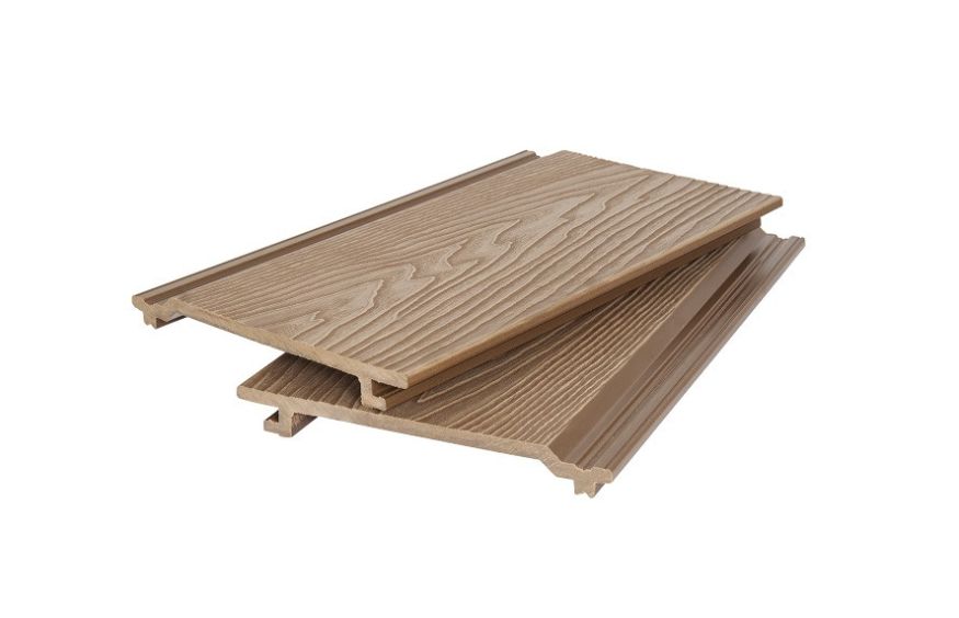 Фасадная доска POLIVAN GROUP 3D текстура дерева DENPASAR песчаного цвета купить в Владивостоке