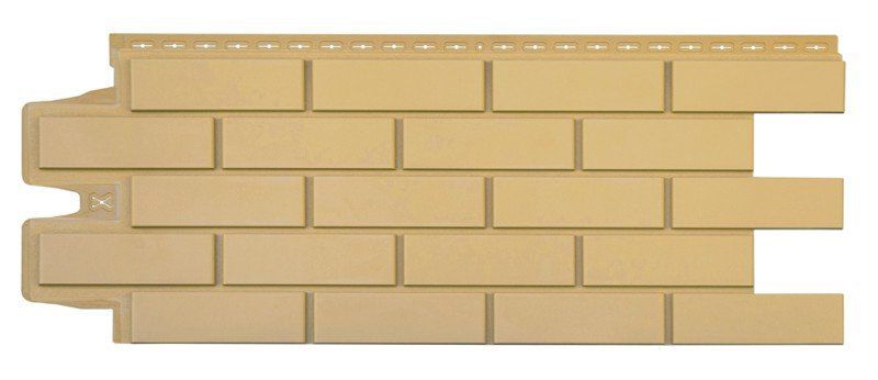 Фасадные панели Grand Line, Клинкерный кирпич Classic, Песочный купить в Владивостоке