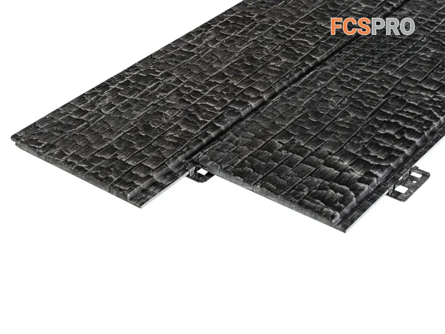 Фиброцементная панель FCSPRO Decor Wood Click Угольное купить в Владивостоке