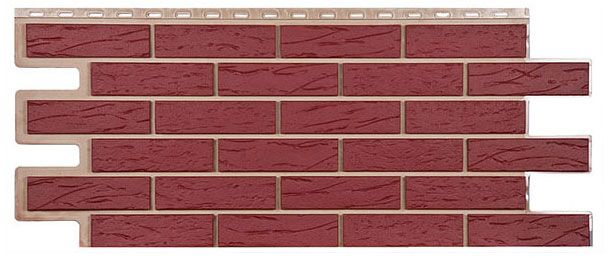 Фасадная панель T-Сайдинг, Кирпич Саман Красный купить в Владивостоке