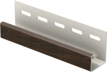 J-планка Ю-пласт Софит PRO, Тёмный орех