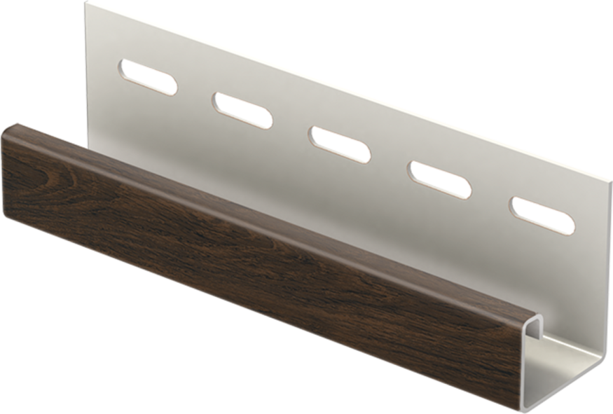 J-планка Ю-пласт Софит PRO, Тёмный орех купить в Владивостоке