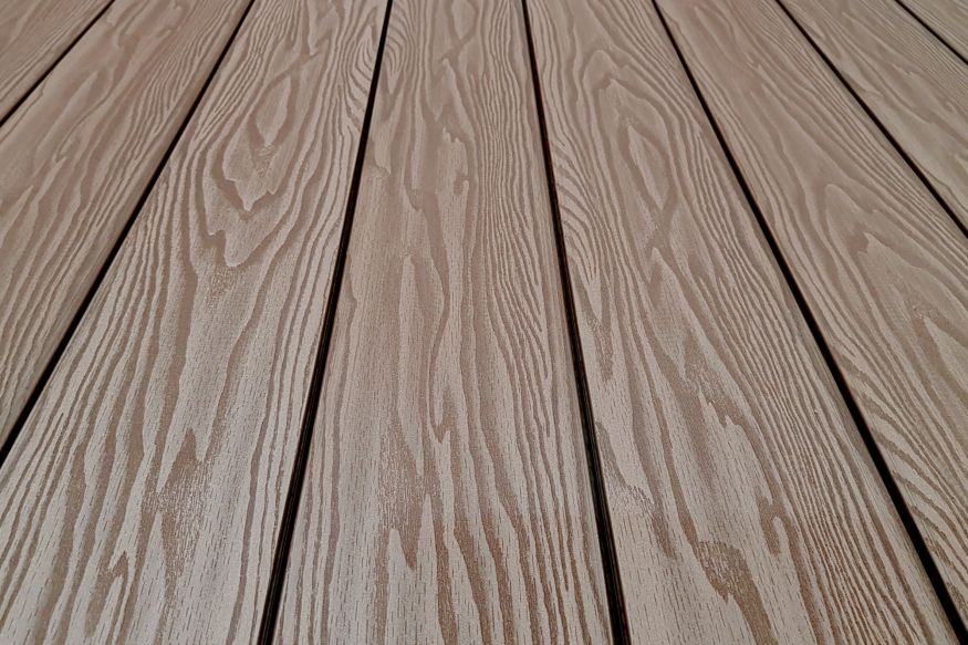 Террасная доска ДПК Terrapol Смарт 3D (полнотелая с пазом) Тик Киото купить в Владивостоке