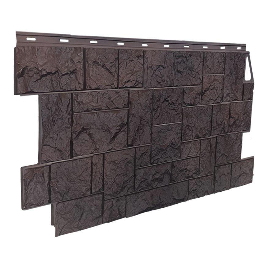 Фасадная панель FineBer Дикий камень, Коричневый купить в Владивостоке