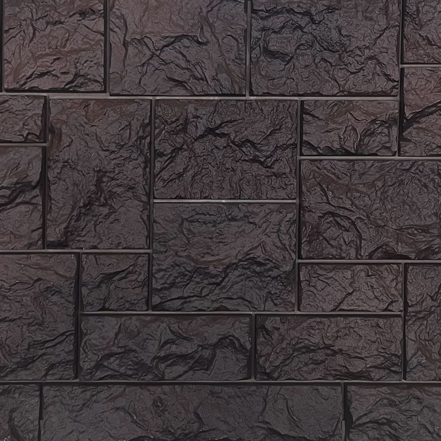 Фасадная панель FineBer Дикий камень, Коричневый купить в Владивостоке