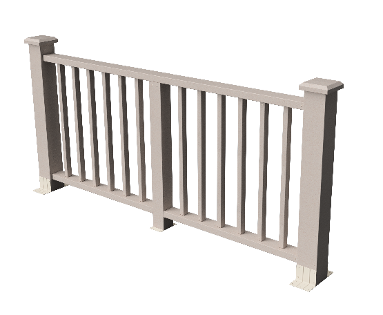 Декоративное ограждение ДПК GRINDERDECO Альма в цвете выбеленый дуб купить в Владивостоке