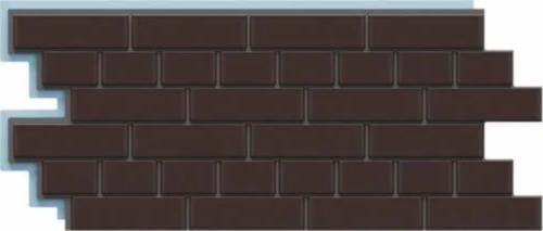 Фасадная термопанель Доломит Кирпич 40 мм, Коричневый купить в Владивостоке