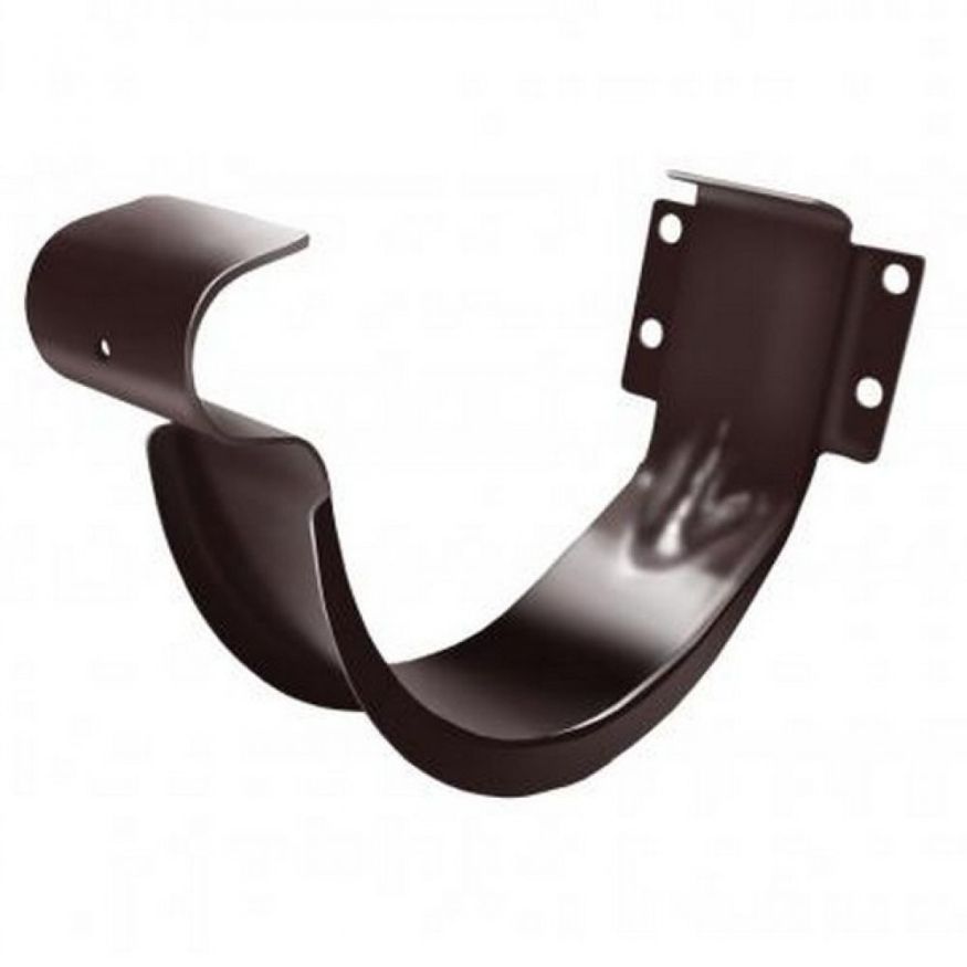 Держатель водосточного желоба Grand Line, цвет коричневый (RAL 8017) купить в Владивостоке