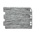 Фасадная панель Fineber, Скол 3D, Светло-серый цвет купить в Владивостоке