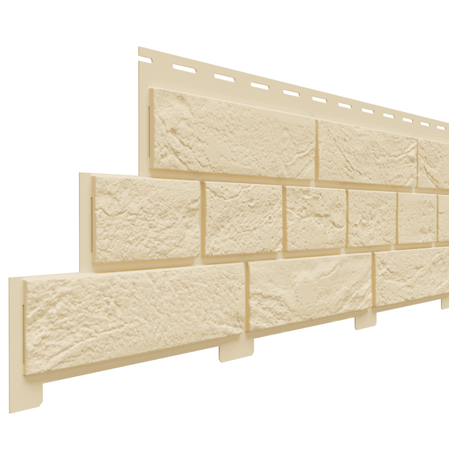 Фасадная панель Доломит, Кирпич Славянка, цвет Шампань купить в Владивостоке