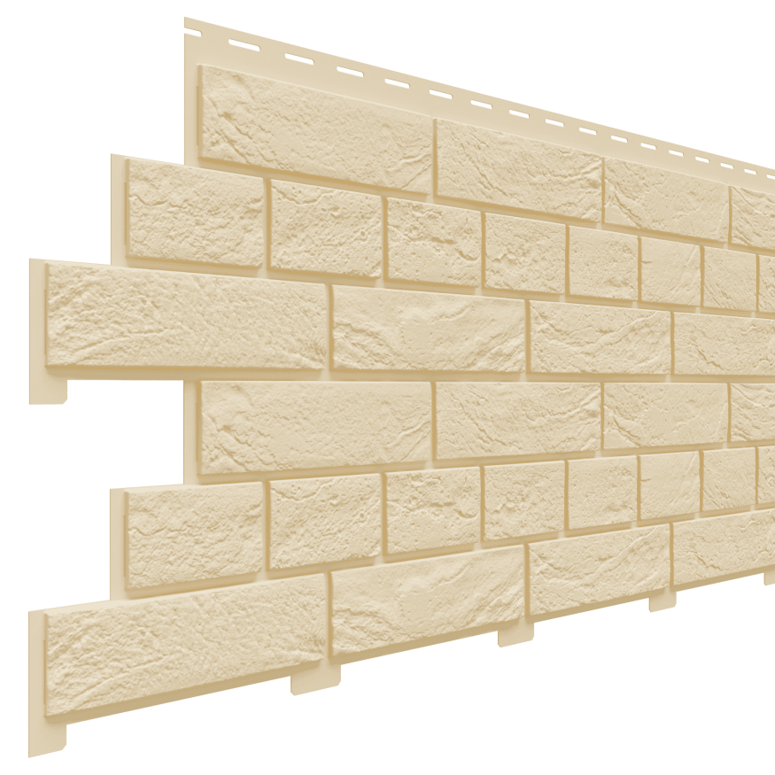 Фасадная панель Доломит, Кирпич Славянка, цвет Шампань купить в Владивостоке