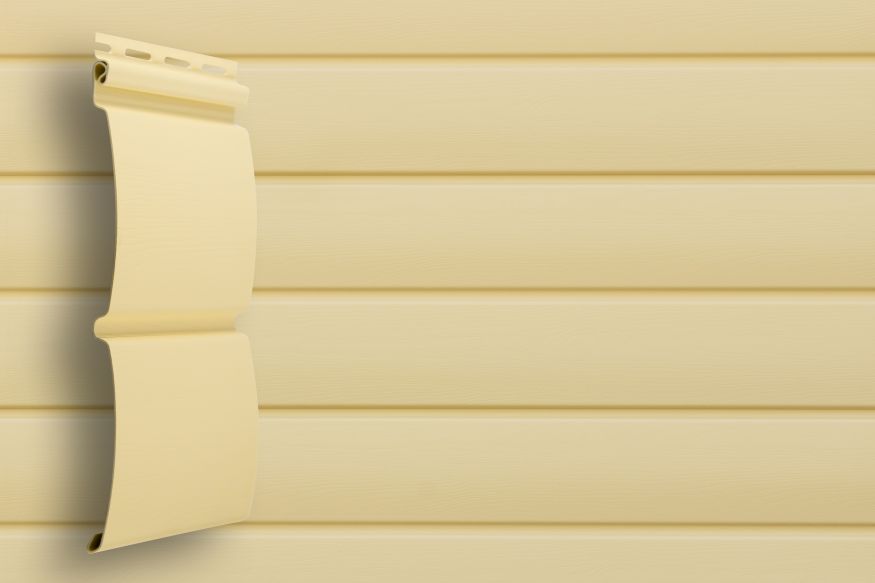 Сайдинг Grand Line, Блок-хаус D4.8 Цвет Ваниль купить в Владивостоке