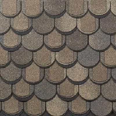 Трехслойная ламинированная черепица Shinglas, Атлантика, цвет Мадейра купить в Владивостоке